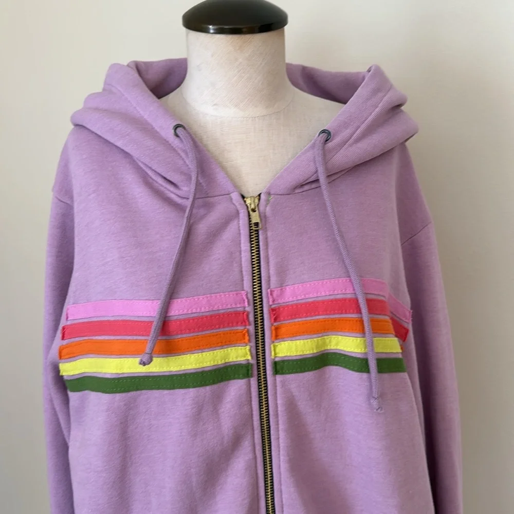 Aviator Nation striped zip up - Picture 2 of 6